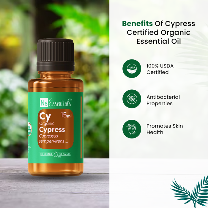 Cypress Certified Organic Essential Oil