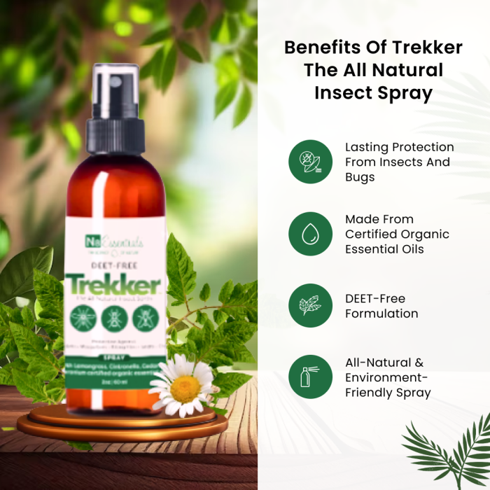 Benifits of Trekker The All Natural Insect Spray 2 oz. Travel Size